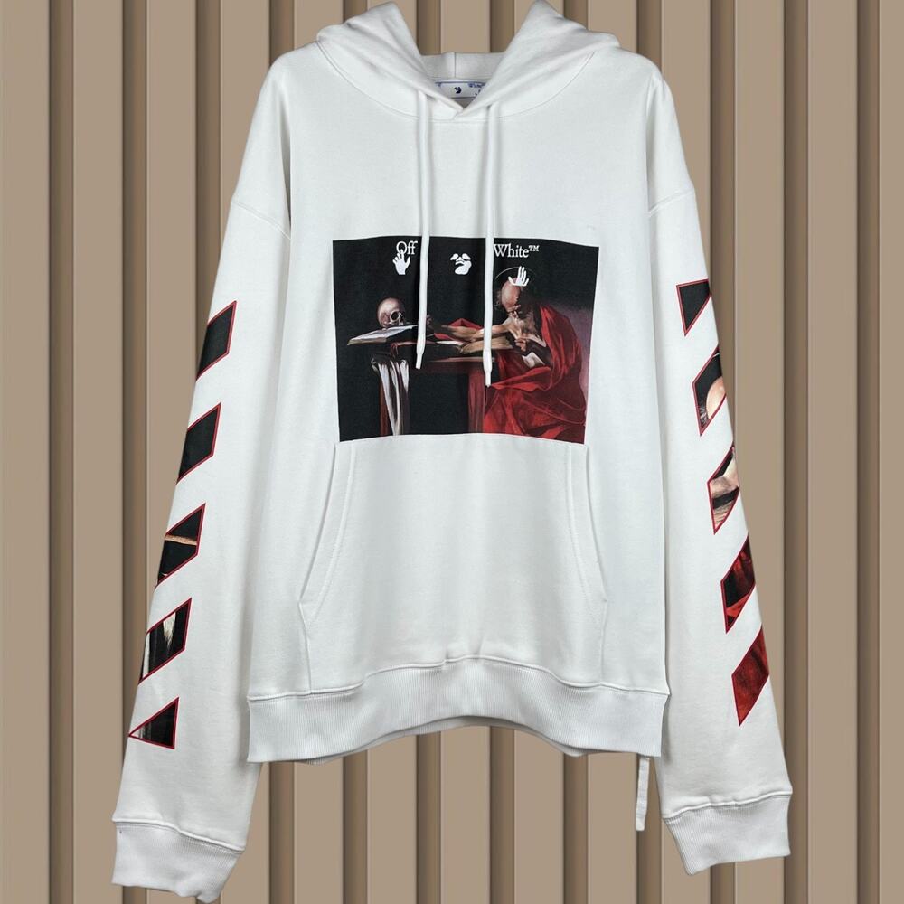 Off-White Men's Hoodie White